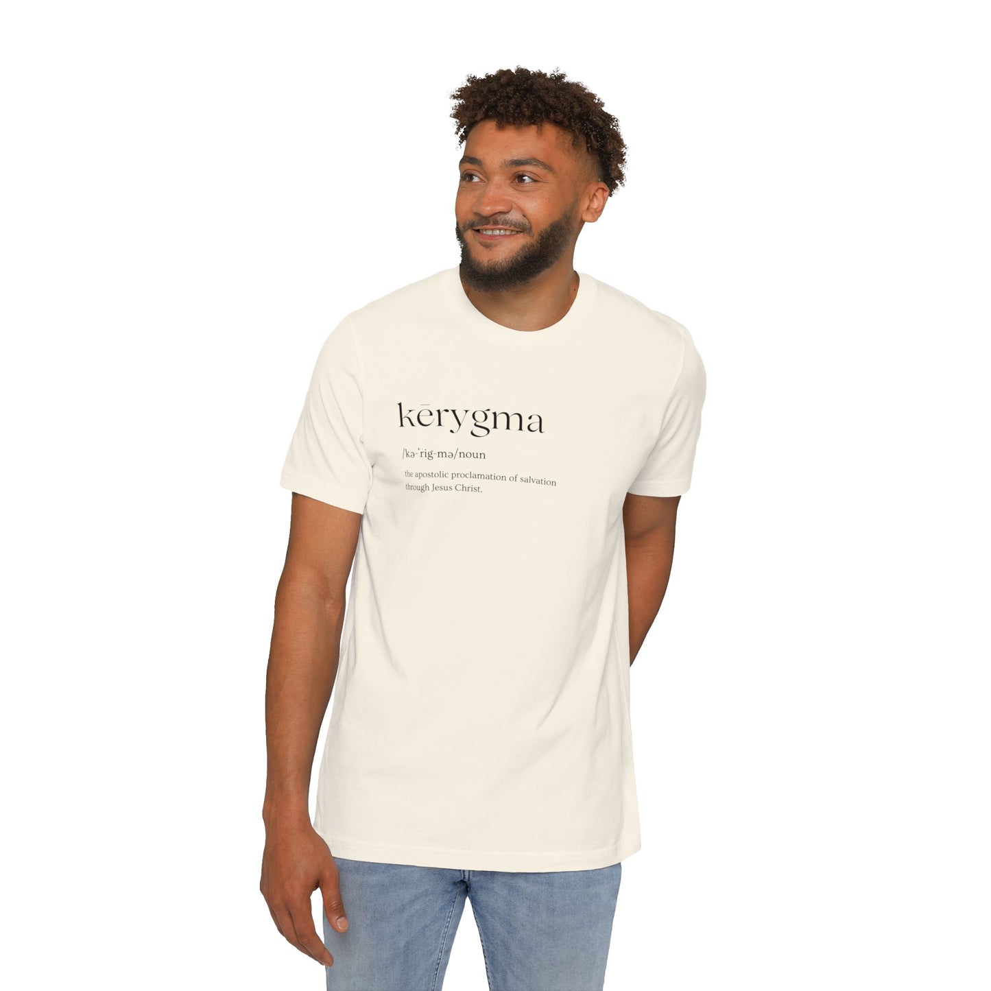 Kērygma Definition Brand Jersey T-Shirt, Made in USA