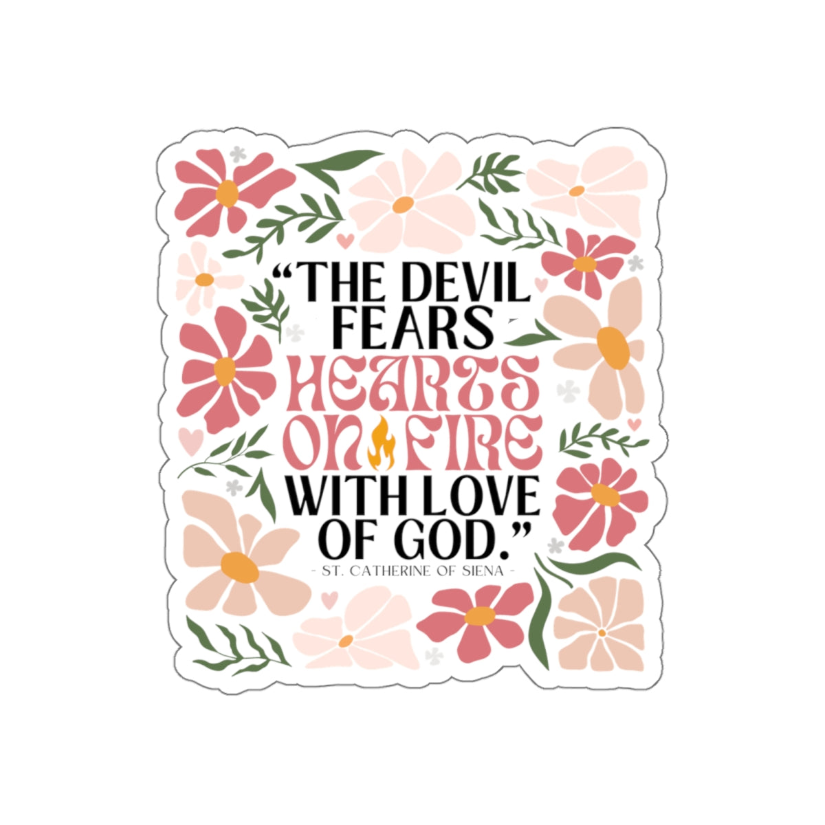 "Hearts on Fire" Sticker