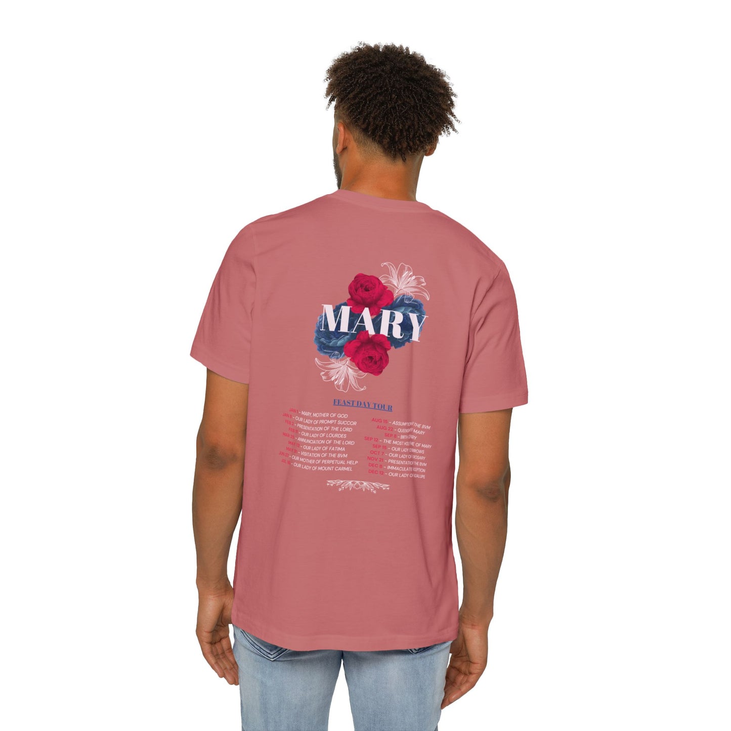 Virgin Mary Tour Dates Jersey T-Shirt, Made in USA