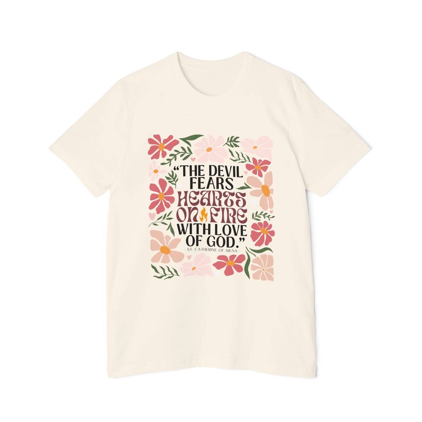 Hearts on Fire T-shirt, Made in USA