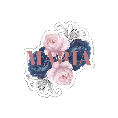 Ave Maria Floral Sticker