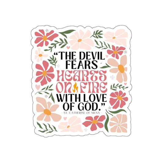 "Hearts on Fire" Sticker