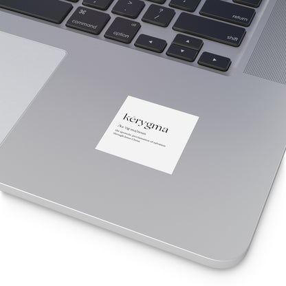 Kērygma Definition in Gray, Sticker
