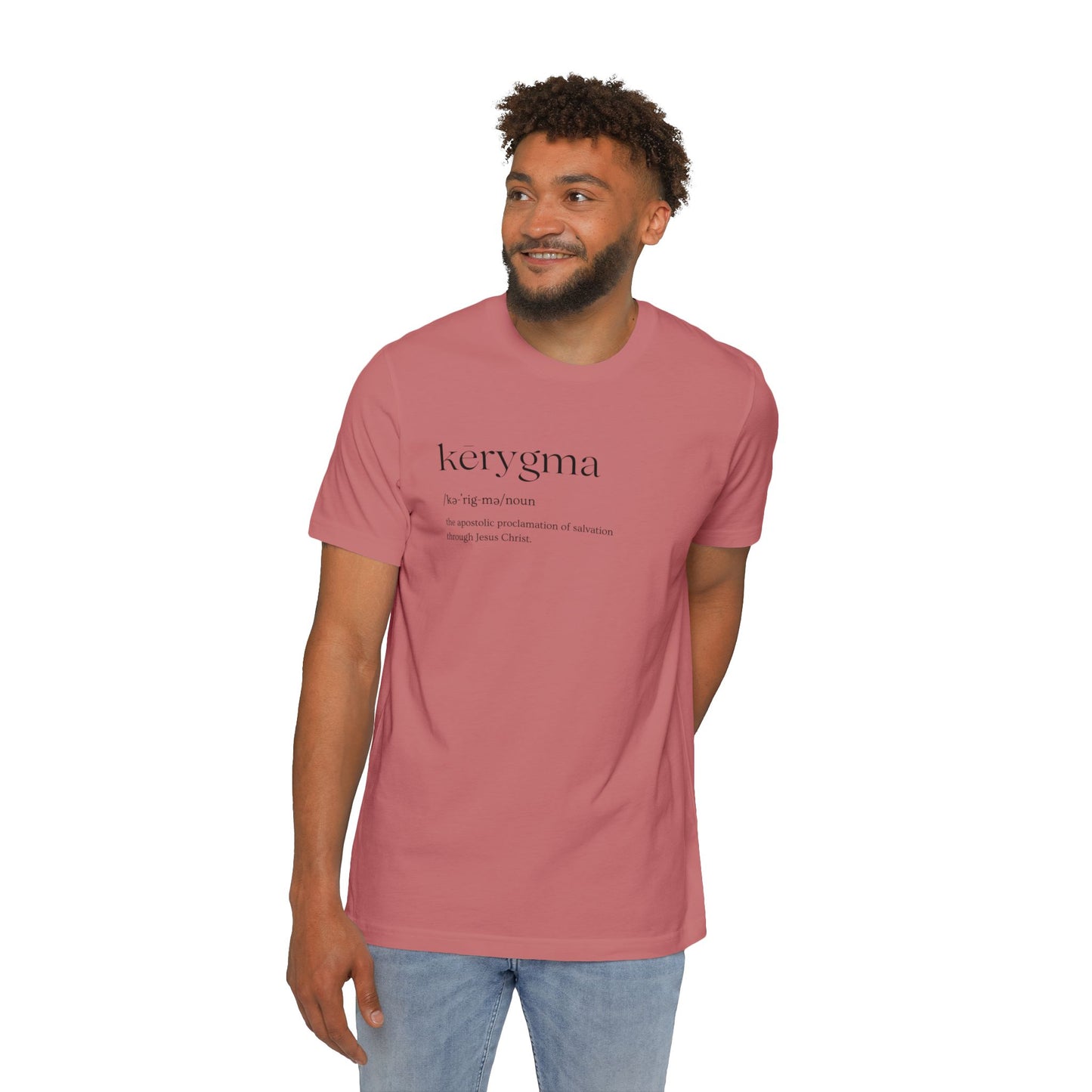 Kērygma Definition Brand Jersey T-Shirt, Made in USA