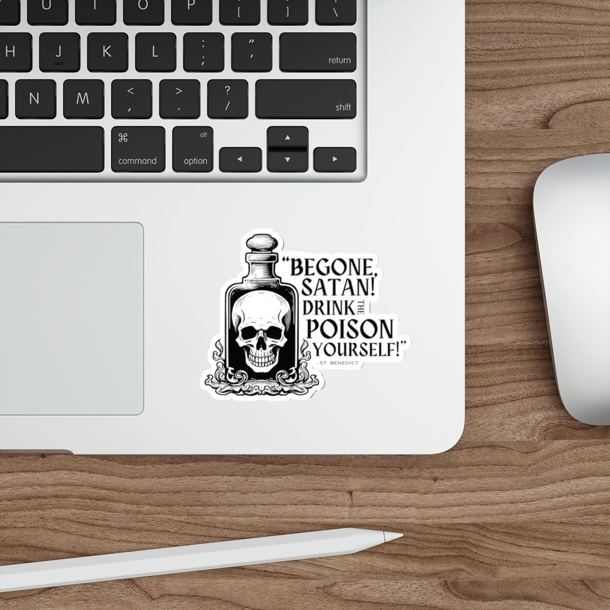 "Begone, Satan" Sticker